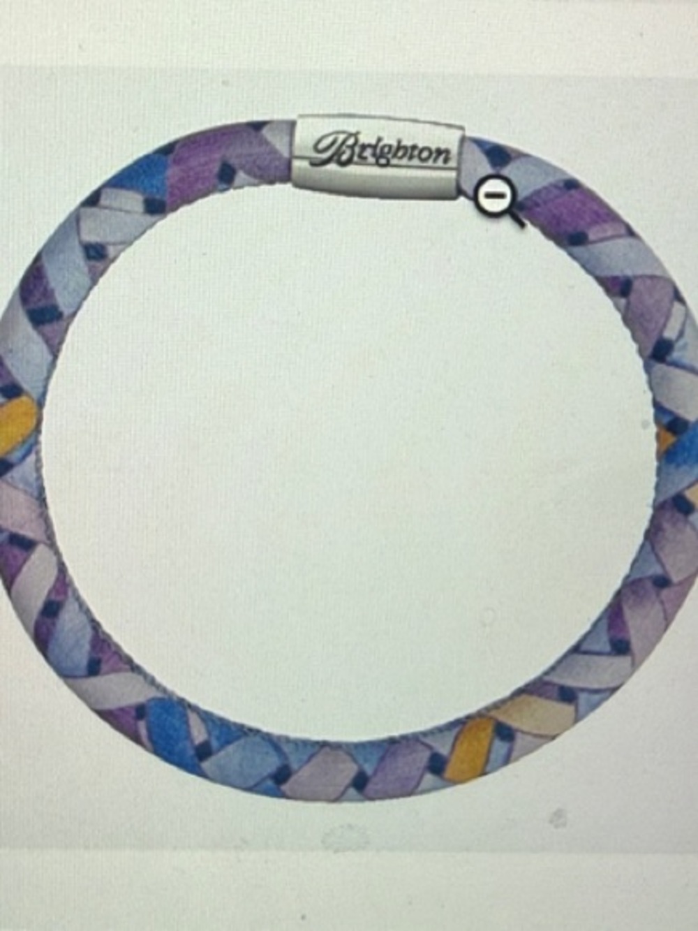 💜🆕 Brighton Trellis Lavender Blue Multi-Pattern Woodstock Bracelet NWT